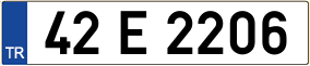 Trailer License Plate